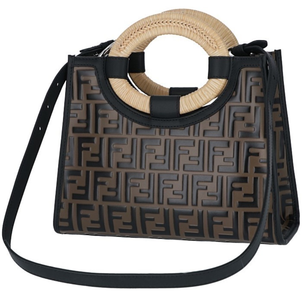 Fendi Runaway Shopper Ff Logo 2way Zucca Pattern … - image 3